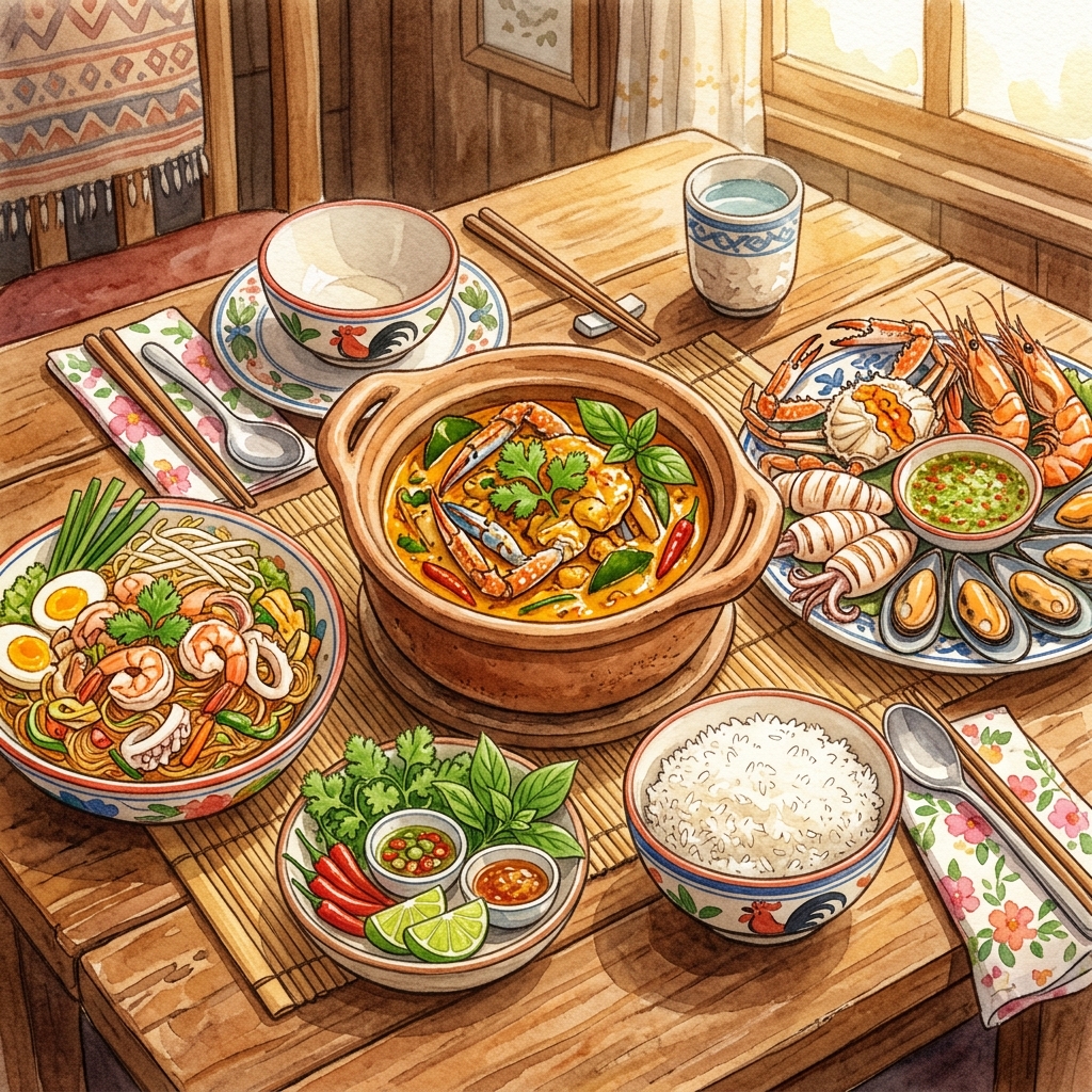 Thai main course dishes